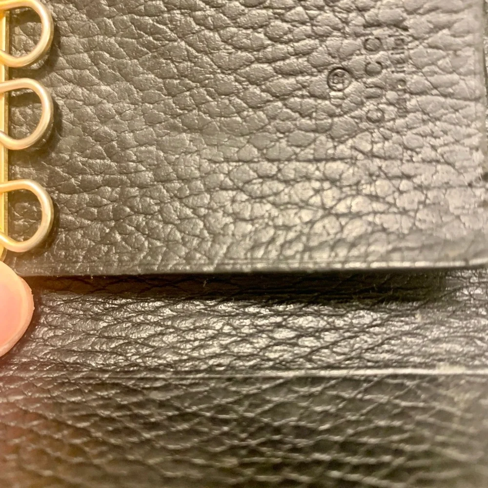 GUCCI GG Marmont Black Leather 6 Ring Key Case - Picture 13 of 16